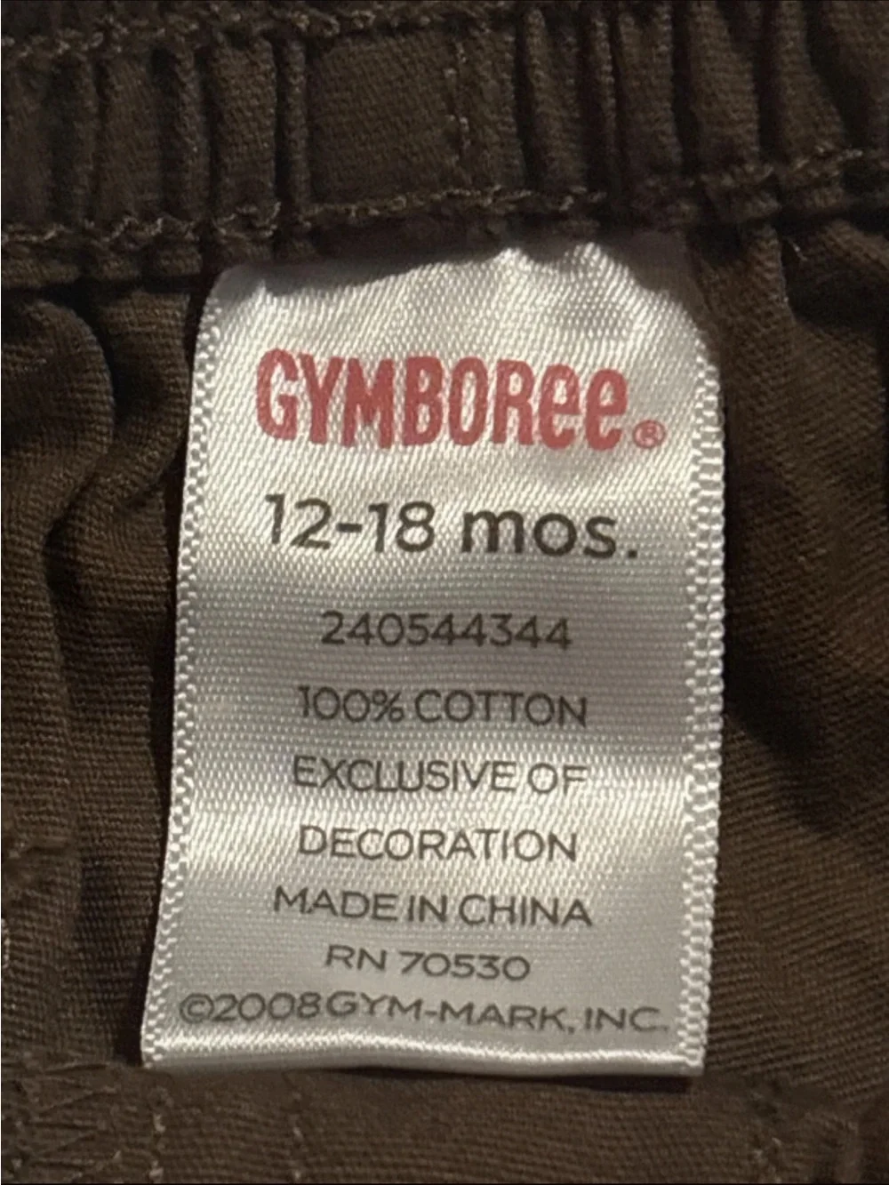 Gymboree Brown High-Waist Girls' Shorts with Colorful Flower Appliqués